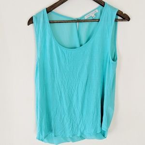 🔥3/$20🔥Aqua Blue Surplice Back Soft Tank Top